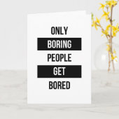 皮肉なはっきりした引用文退屈な人々が退屈する カード (黄色い花)