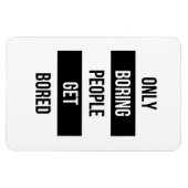 皮肉なはっきりした引用文退屈な人々が退屈する マグネット (横)