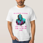 皮肉なはっきりした社員 Tシャツ (正面)