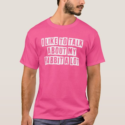 皮肉なアイディア引用文私は私のRabについて話したい Tシャツ (正面)