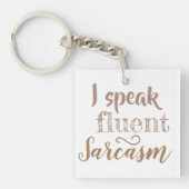 皮肉なアクリル両面 キーホルダー (正面)