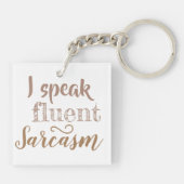 皮肉なアクリル両面 キーホルダー (裏面)