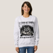 皮肉なアライグマ狂犬病ビチンのリスト スウェットシャツ (正面フル)