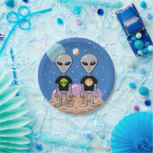 皮肉なエイリアン ペーパープレート (パーティー)