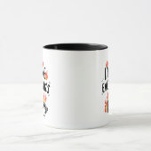 皮肉なカオスとコーヒーの引用 マグカップ (中央)