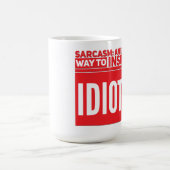 皮肉なクラシック コーヒーマグカップ (中央)