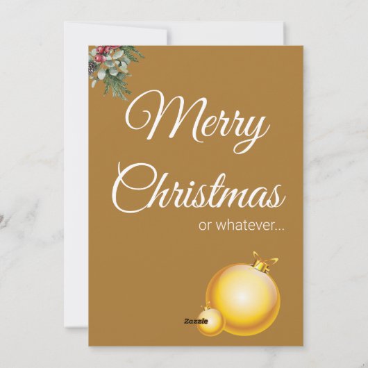 皮肉なクリスマスのギザギザCovidの写真おもしろい シーズンカード (裏面)