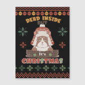 皮肉なクリスマスドッグ – 醜いセーターインスパイア (正面)