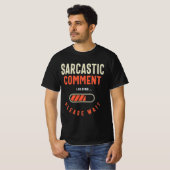 皮肉なコメントおもしろいユーモア Tシャツ (正面フル)