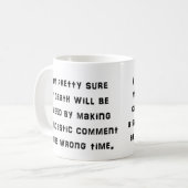 皮肉なコメントのおもしろいなコーヒー・マグ コーヒーマグカップ (正面左)