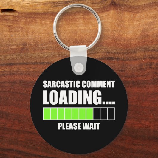 皮肉なコメントの読み込み…お待ちください キーホルダー (正面)