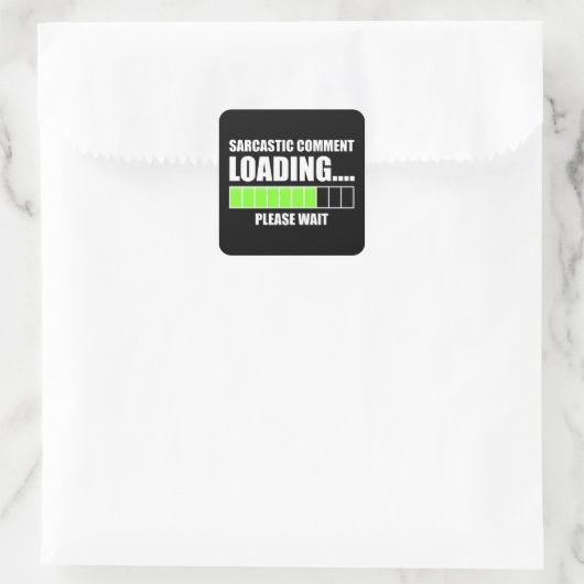 皮肉なコメントの読み込み…お待ちください スクエアシール (バッグ)