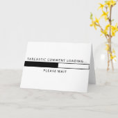 皮肉なコメントの読み込み カード (黄色い花)