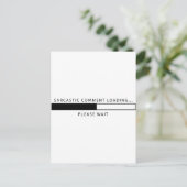 皮肉なコメントの読み込み ポストカード (スタンド正面)