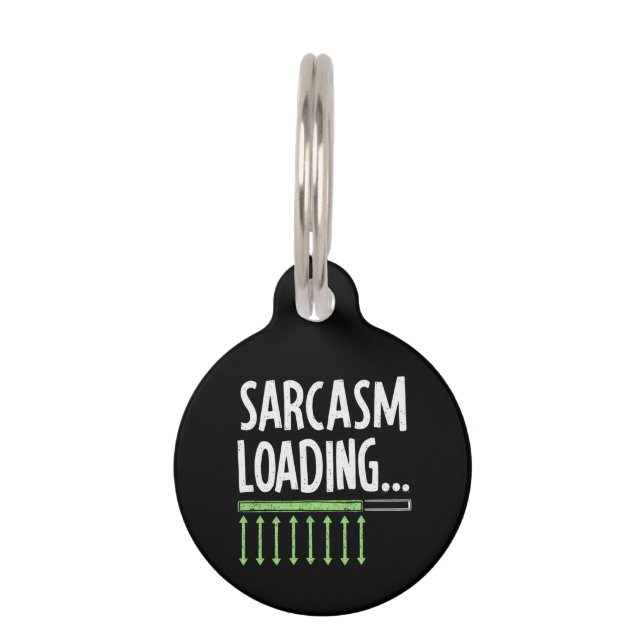 皮肉なコメントの読み込みPlease Waitおもしろい引用文 ペット　ネームタグ (正面)