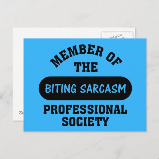 皮肉なコメントを作るために専門的な訓練を受ける ポストカード (正面/裏面)