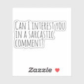 皮肉なコメントを聞かせてもらってもいい？ シール (シート)