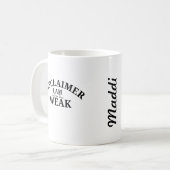 皮肉なコーヒーマグパーソナライズされた、ホットティーマグ コーヒーマグカップ (正面左)