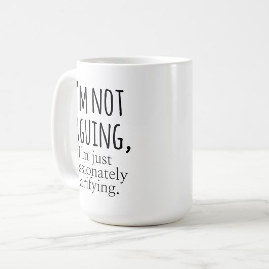 皮肉なコーヒーマグ、彼または彼女のためのオフィスギフト コーヒーマグカップ (正面左)