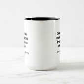 皮肉なコーヒーユーモアのパーソナライズマグ マグカップ (中央)