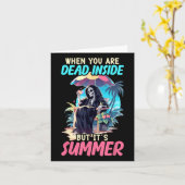 皮肉なゴシック様式の骨組みハロウィーンの内側 カード (黄色い花)