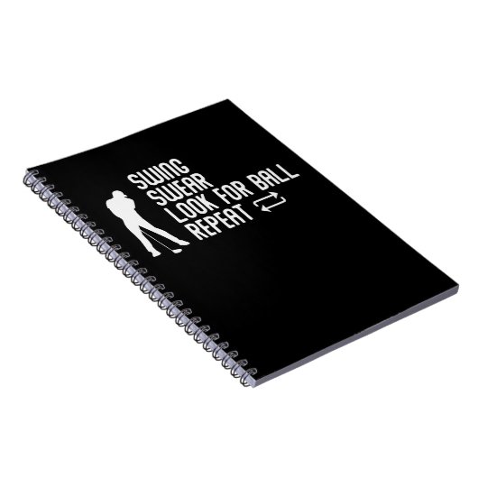 皮肉なゴルフジョークゴルフコースユーモアのゴルフ ノートブック (右側)