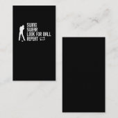 皮肉なゴルフジョークゴルフ場ユーモアゴルフ 名刺 (正面/裏面)