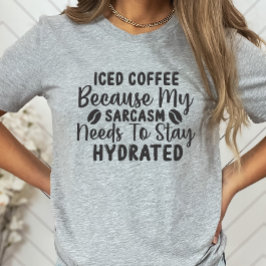 皮肉なシャツ、コーヒー好ユーモアのあるき Tシャツ