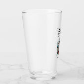 皮肉なジン愛好家の写真と名前ガラス タンブラーグラス (右)