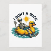 皮肉なスケルトン・オン・ダック ポストカード (正面)