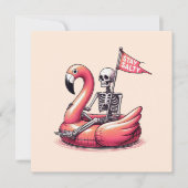 皮肉なスケルトンon Flamingo - Stay Salty (正面)