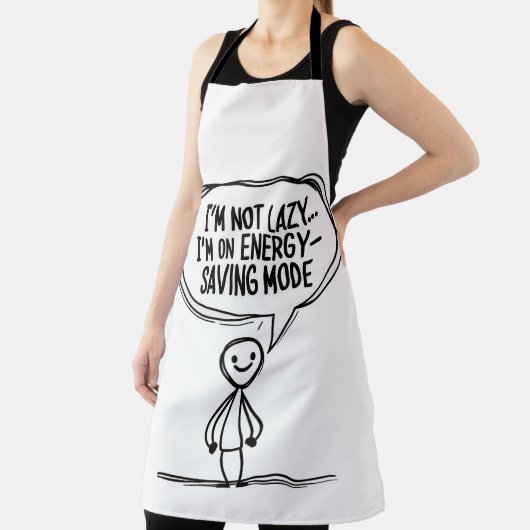 皮肉なスティックフィギュア引用文 – エネル救ギー エプロン (インサイチュ)