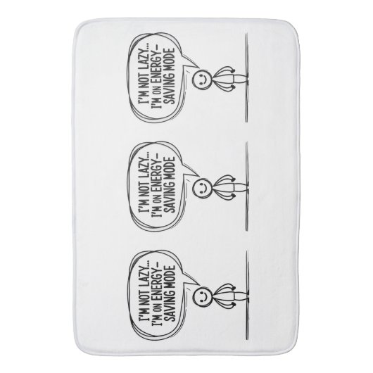 皮肉なスティックフィギュア引用文 – エネル救ギー バスマット (正面縦)