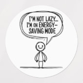皮肉なスティックフィギュア引用文 – エネル救ギー ラベル (デザイン2)