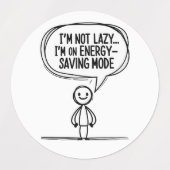 皮肉なスティックフィギュア引用文 – エネル救ギー ラベル (デザイン1)