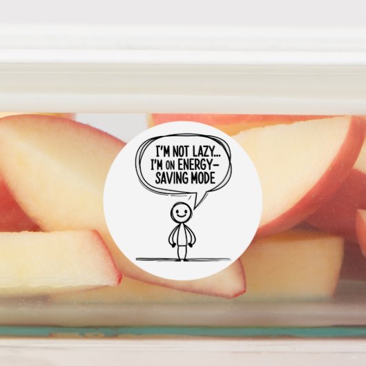 皮肉なスティックフィギュア引用文 – エネル救ギー ラベル (貼付)