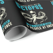 皮肉なタコのユーモアクラーケンシーアニマルおもしろい ラッピングペーパー (ロールコーナー)