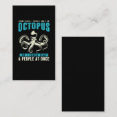 皮肉なタコのユーモアクラーケンシーアニマルおもしろい 名刺 (正面/裏面)