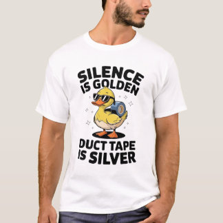皮肉なダックTシャツ – ダクトテープユーモア Tシャツ