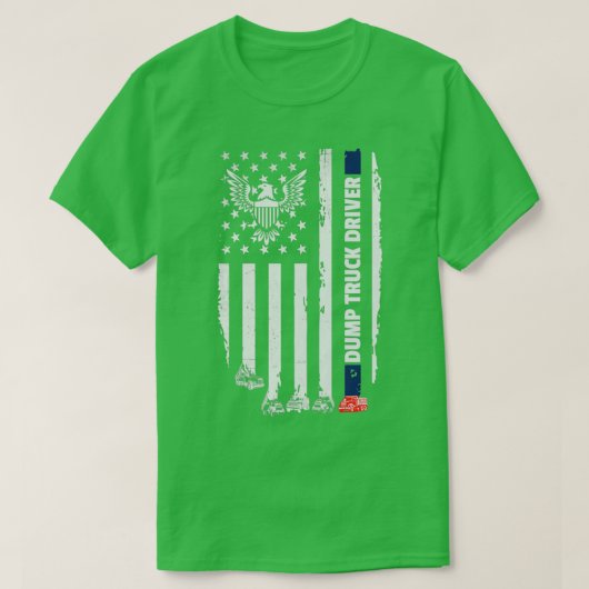 皮肉なダンプトラックの運転手 Tシャツ (デザイン正面)