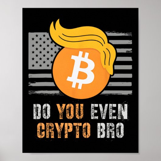 皮肉なトランプでもCrypto Bro Lift Bull C ポスター (正面)