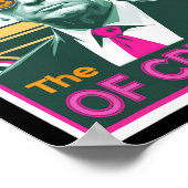 皮肉なトランプCrypto Bitcoin King Trの上昇 ポスター (角)