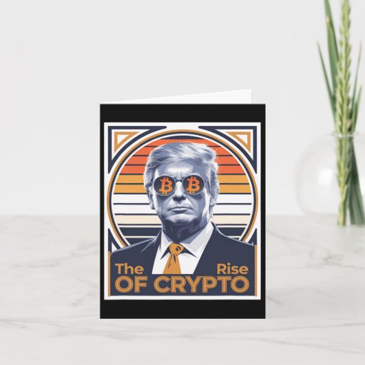 皮肉なトランプCrypto Bitcoin Miner Tの上昇 カード (正面)