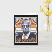 皮肉なトランプCrypto Bitcoin Miner Tの上昇 カード (黄色い花)