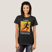 皮肉なトレイル走トラックランナーは嫌いだ Tシャツ (正面フル)