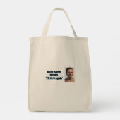 皮肉なトートバッグ トートバッグ (裏面)