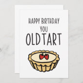 皮肉なハッピーバースデーオールドタートカード (正面/裏面)