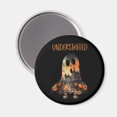 皮肉なハロウィーン人員不足幽霊 マグネット (正面/裏面)