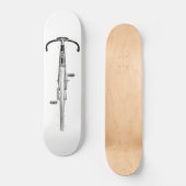 皮肉なバイクの乗馬 スケートボード (正面)