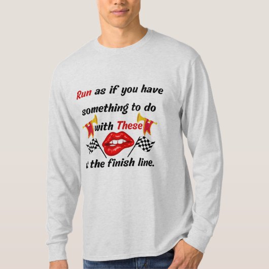 皮肉なバダスリよくはしゃぐップおもしろい走引用文 Tシャツ (正面)